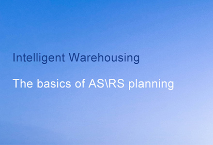 Entreposage intelligent - Base de planification AS\RS